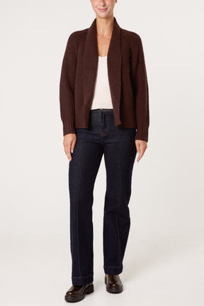 Chunky Knit Ribbed Cardigan