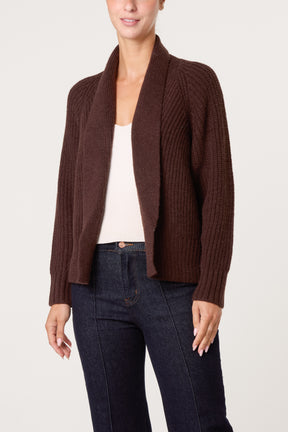 Chunky Knit Ribbed Cardigan