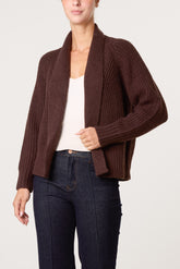 Chunky Knit Ribbed Cardigan