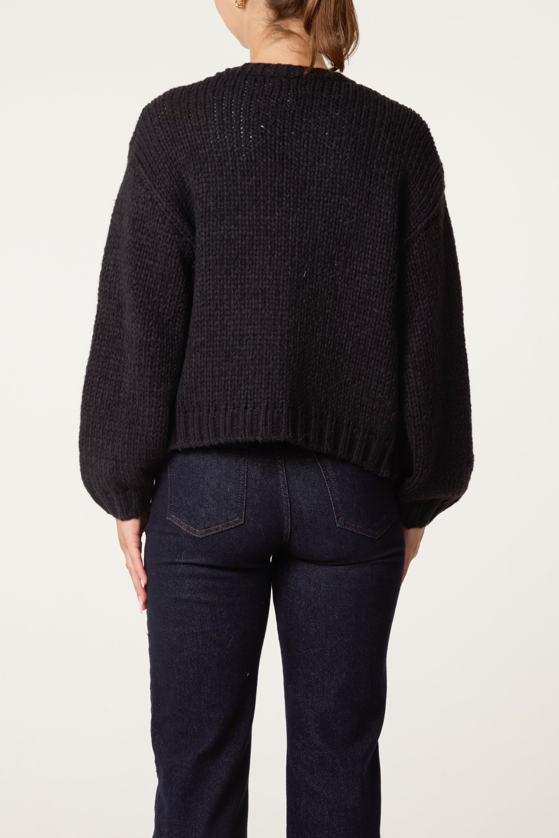 Embroidered Flower Knit Cardigan