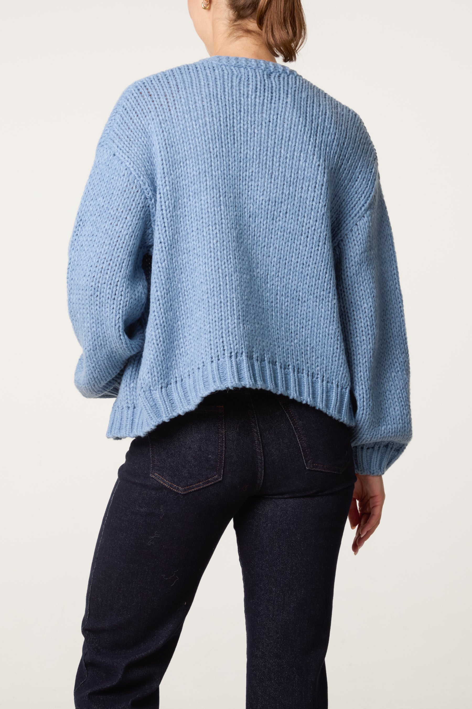 Embroidered Flower Knit Cardigan