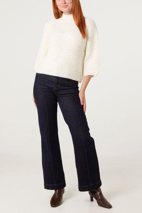 Waffle Knit Essential Jumper