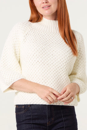 Waffle Knit Essential Jumper