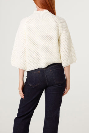Waffle Knit Essential Jumper