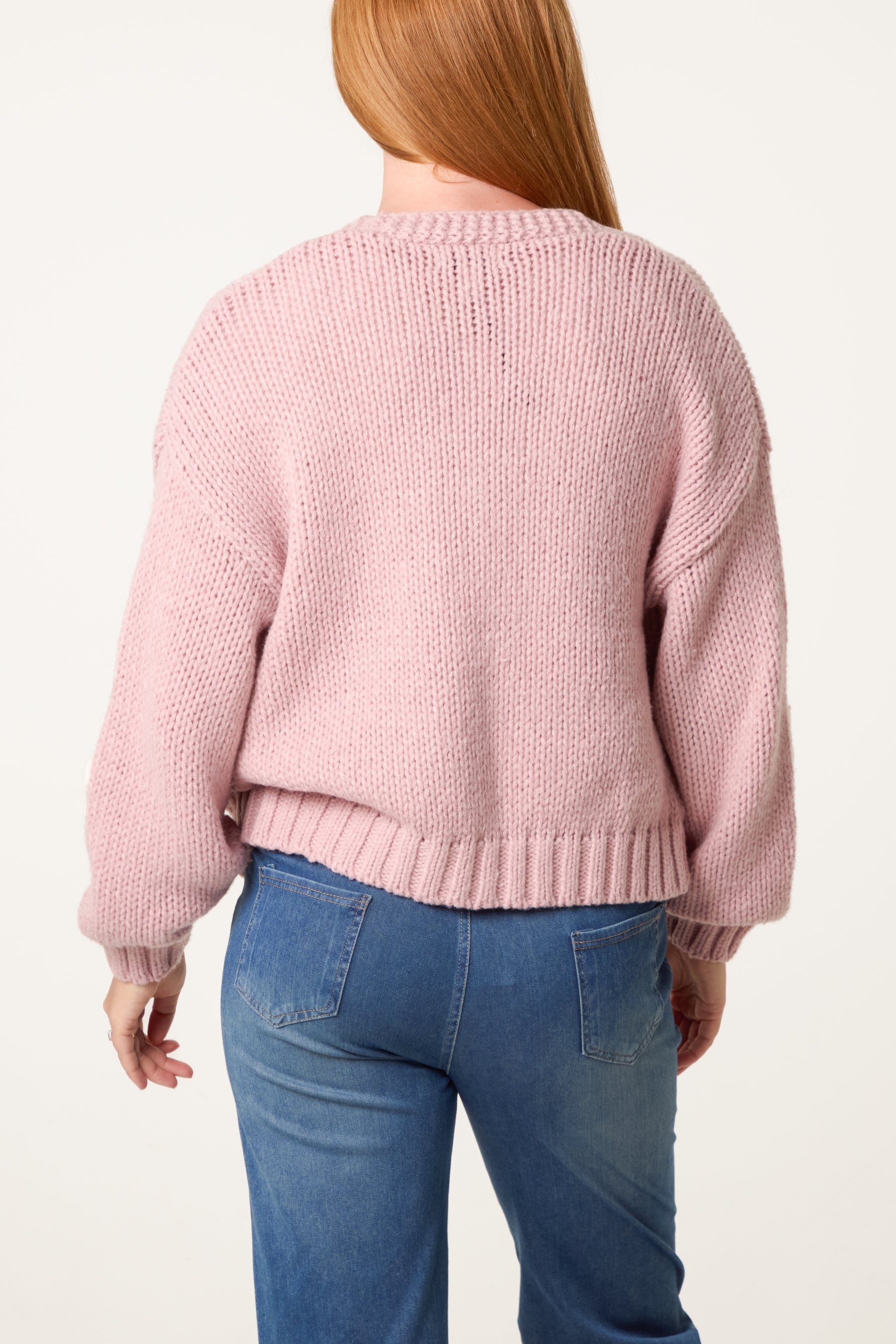 Daisy Large Flower Cardigan
