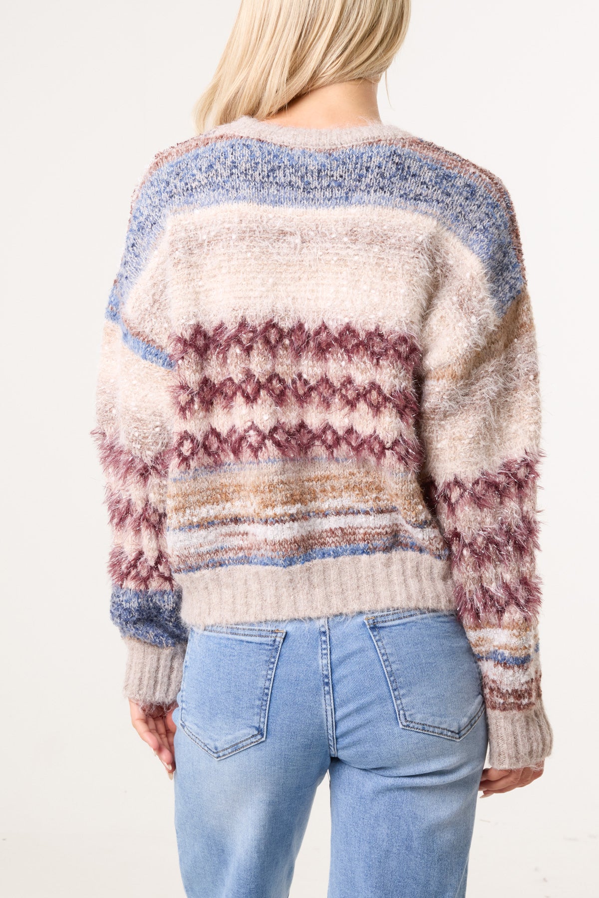 Flecked Stripe Knit Jumper