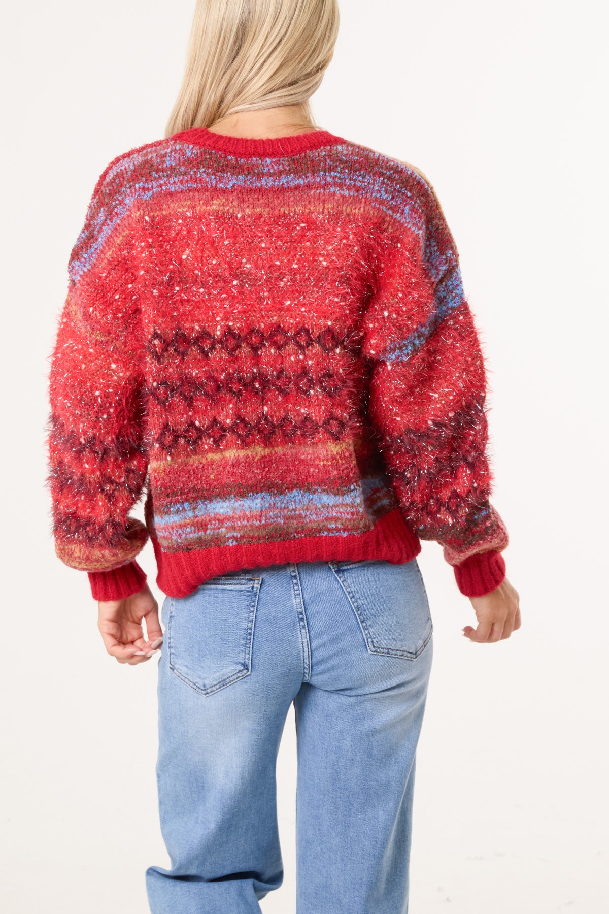Flecked Stripe Knit Jumper