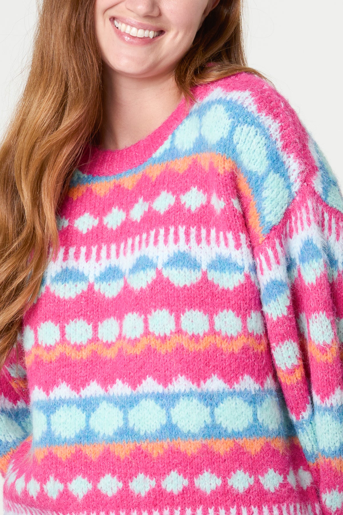 Geometric Fair Isle Knit Jumper