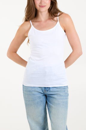 Plain Cami Cotton Vest