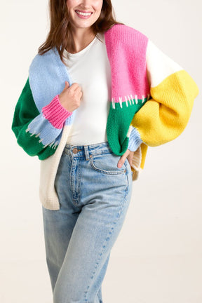 Knit Colourblock Cardigans