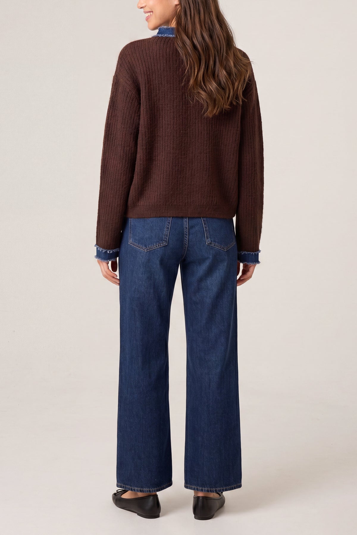 Denim Mix Cardigan