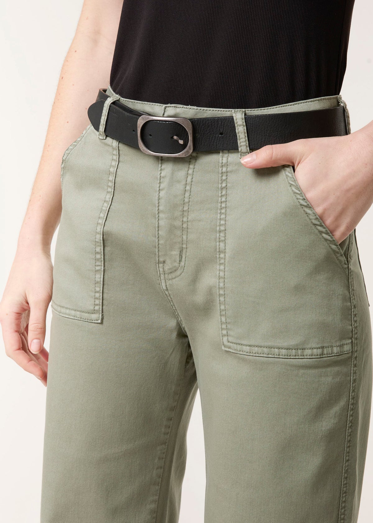 Wide Leg Cotton Trouser Jeans