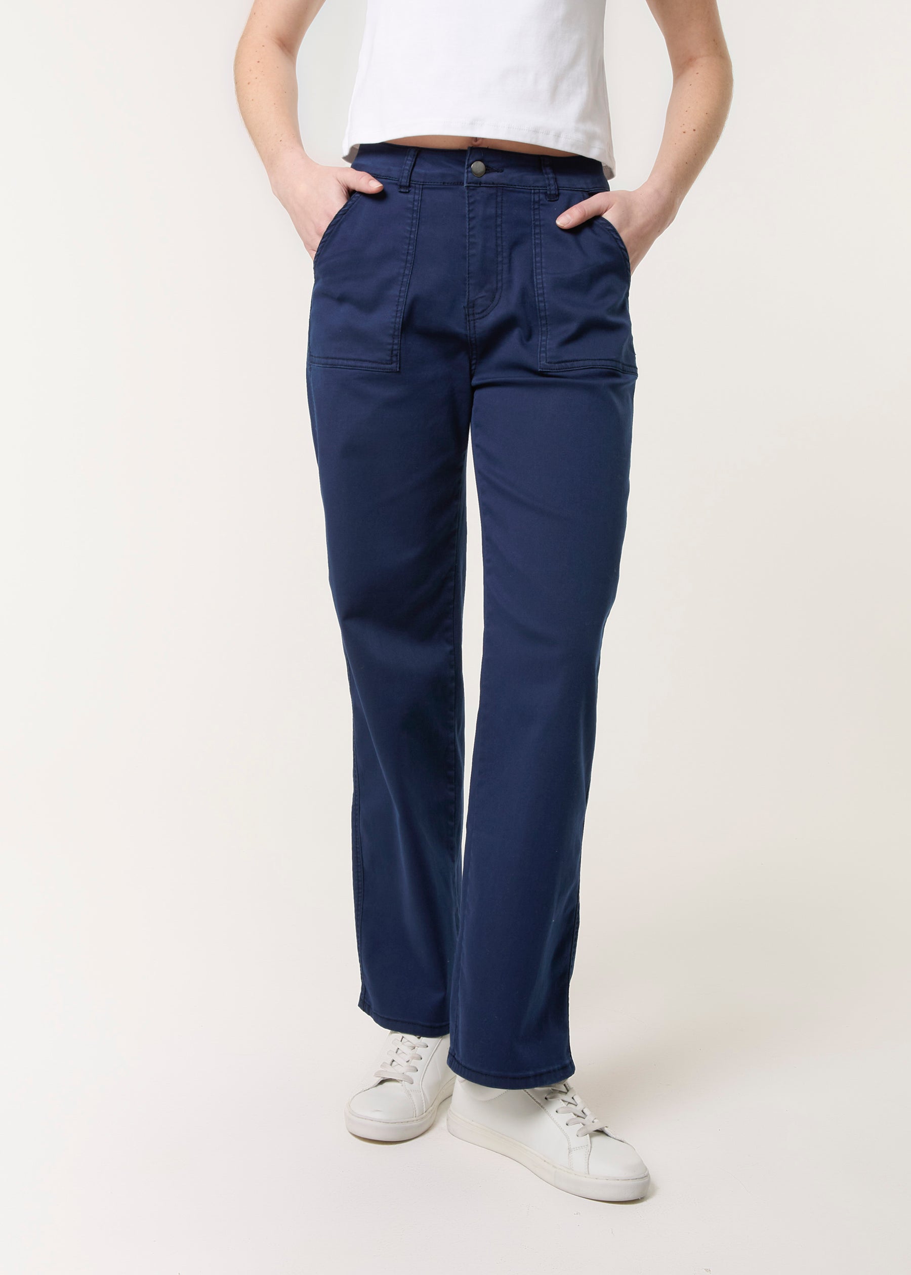 Wide Leg Cotton Trouser Jeans