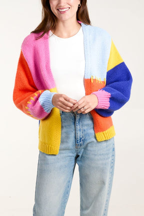 Knit Colourblock Cardigans