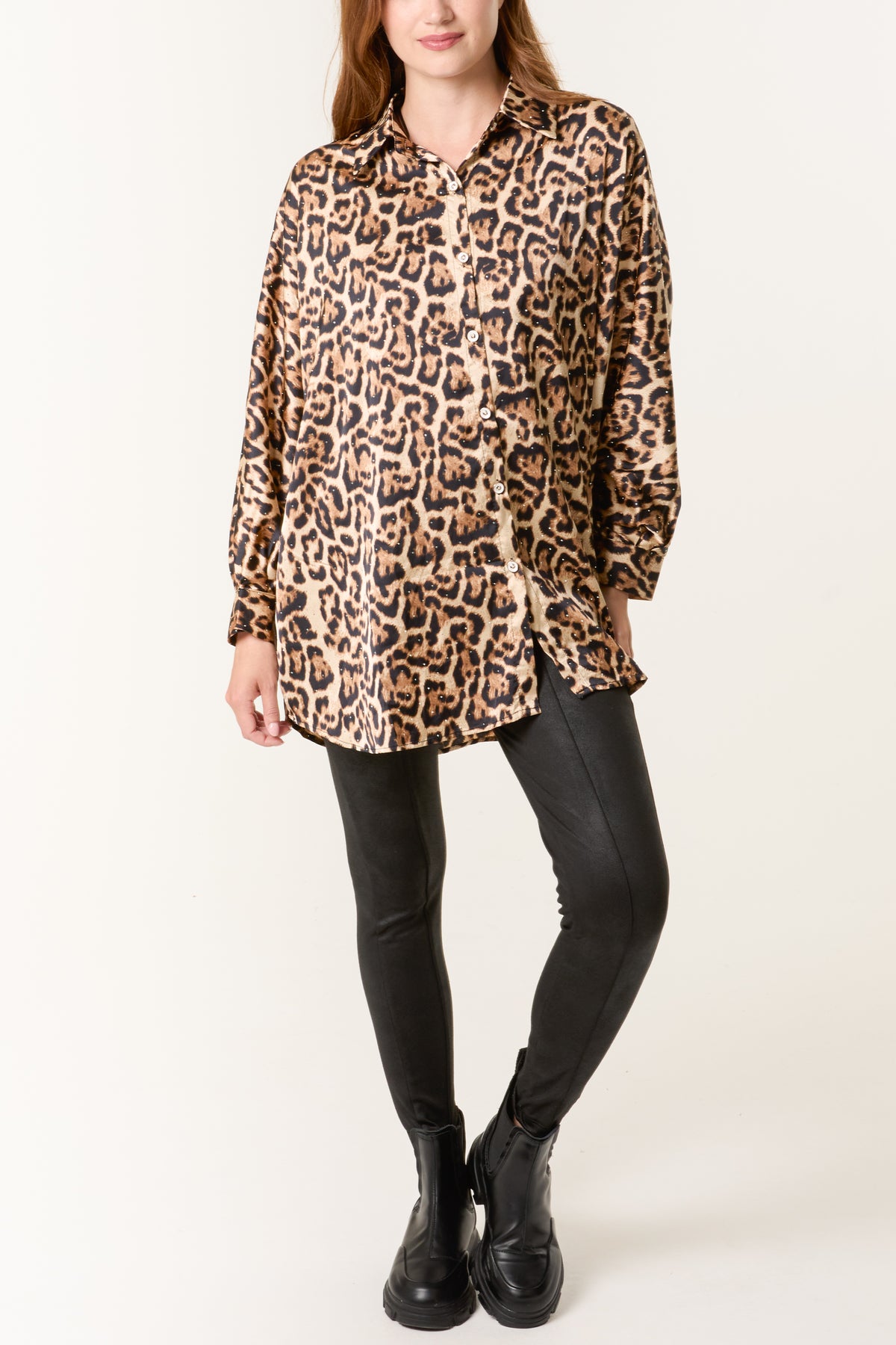 Leopard Print Long Sleeve Shirt
