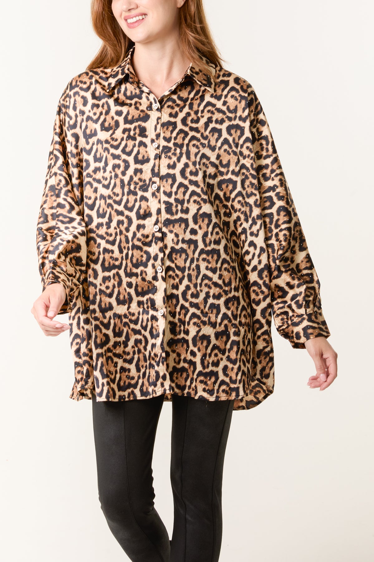 Leopard Print Long Sleeve Shirt