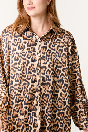 Leopard Print Long Sleeve Shirt