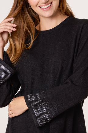 Embellished Border Knit Jumper