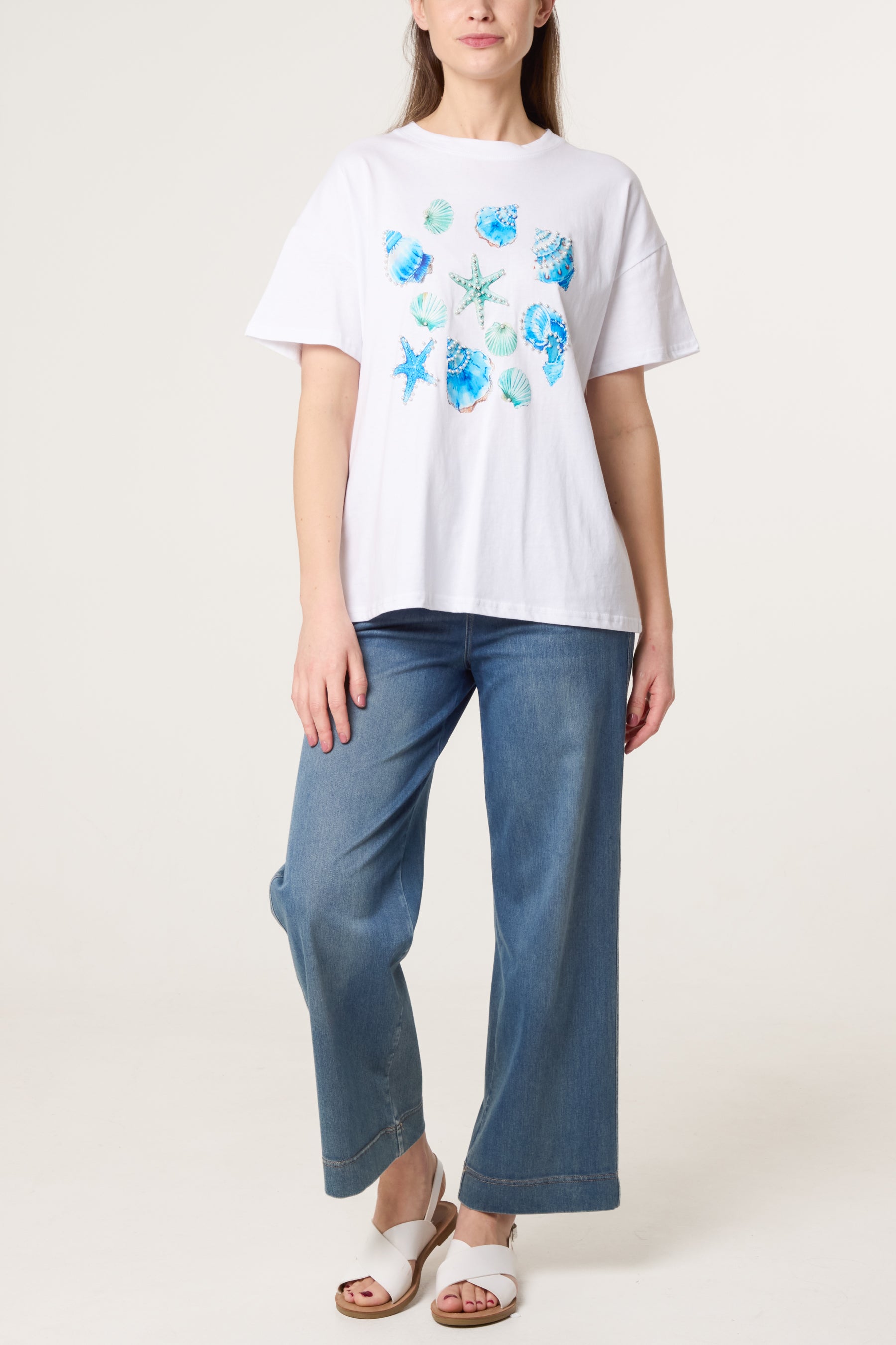 Embellished Shells T-Shirt