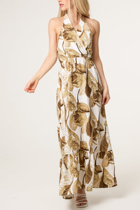 Leaf Print Dress