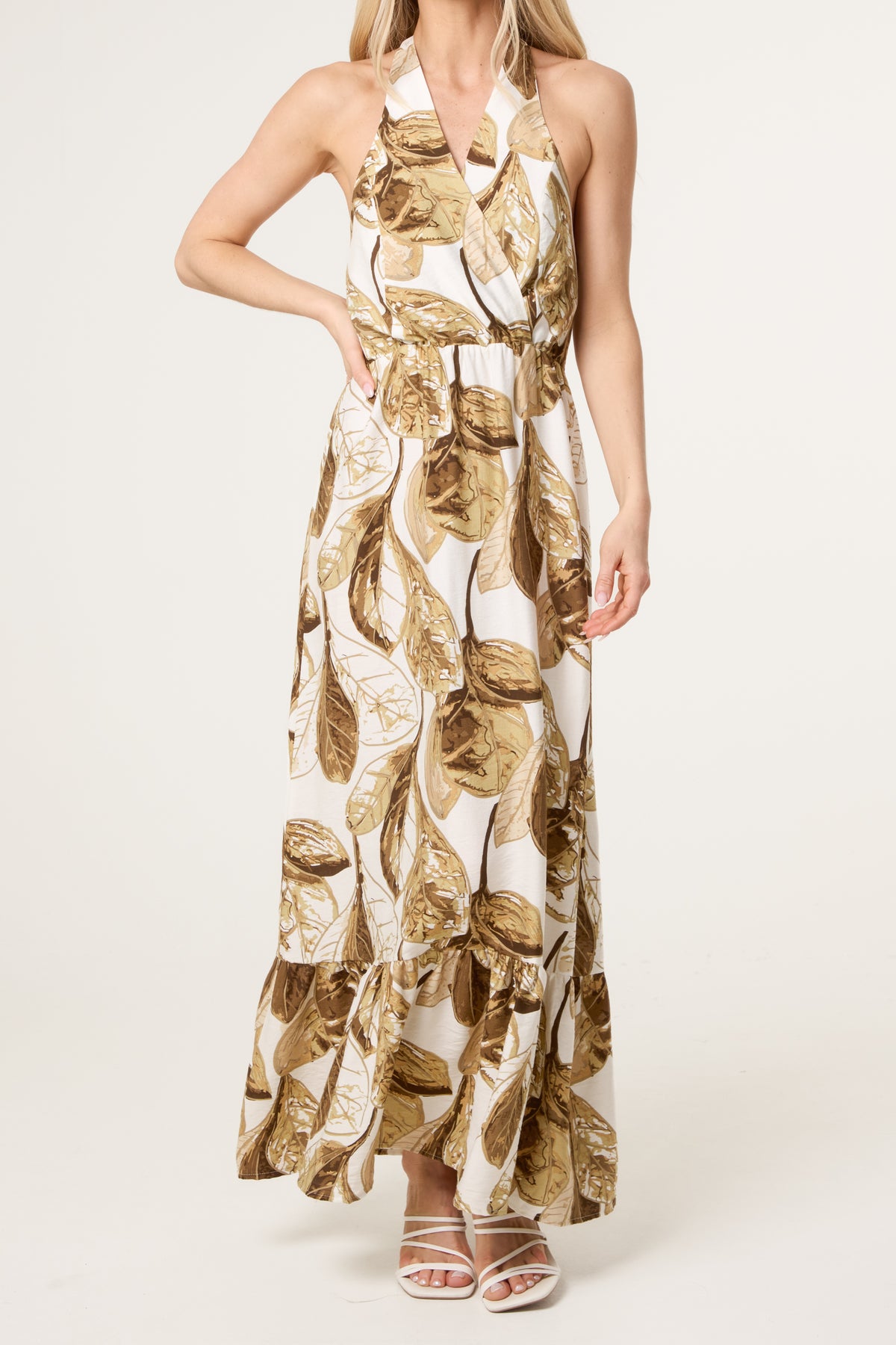 Leaf Print Dress