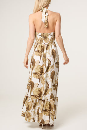 Leaf Print Dress