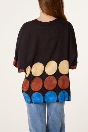 Geo Circles Tunic Top