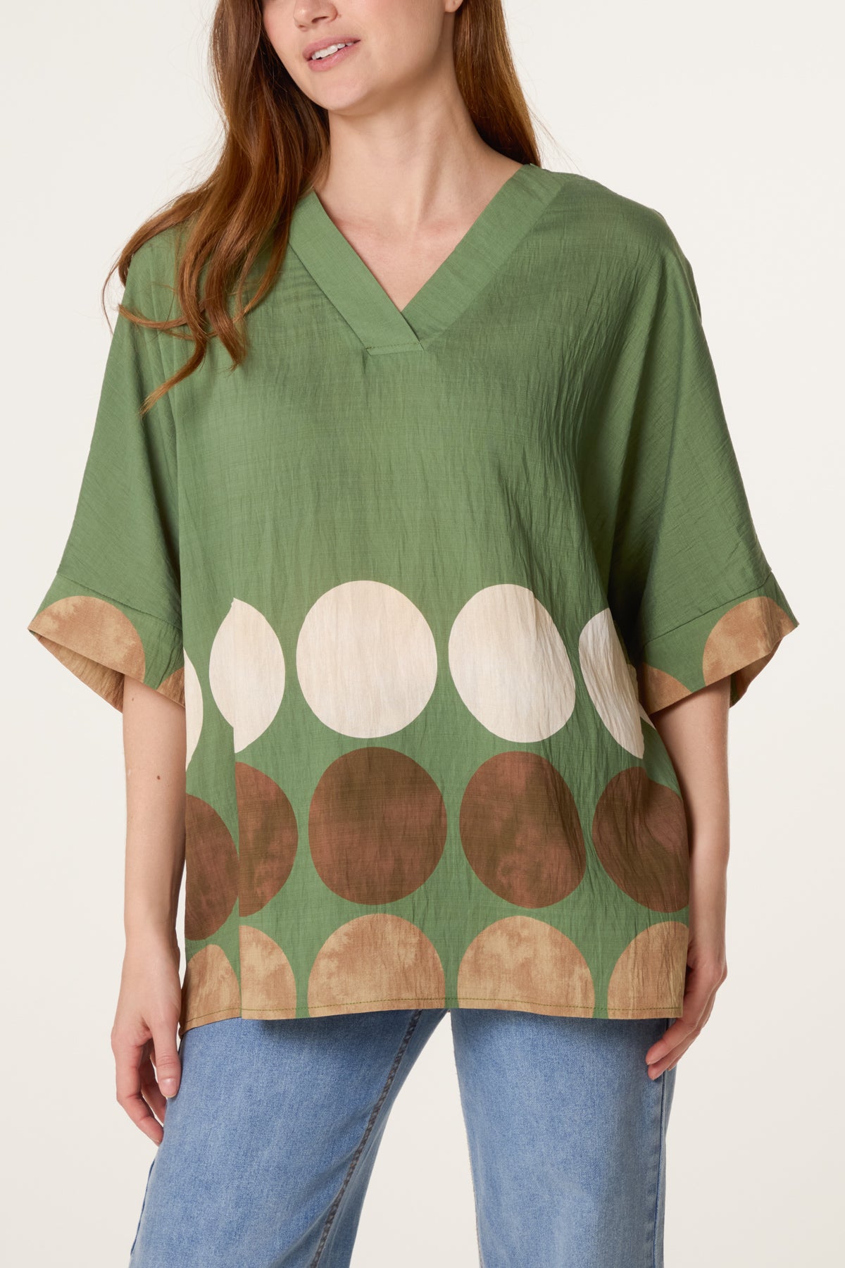Geo Circles Tunic Top