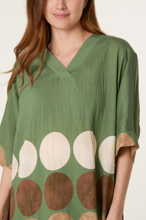 Geo Circles Tunic Top