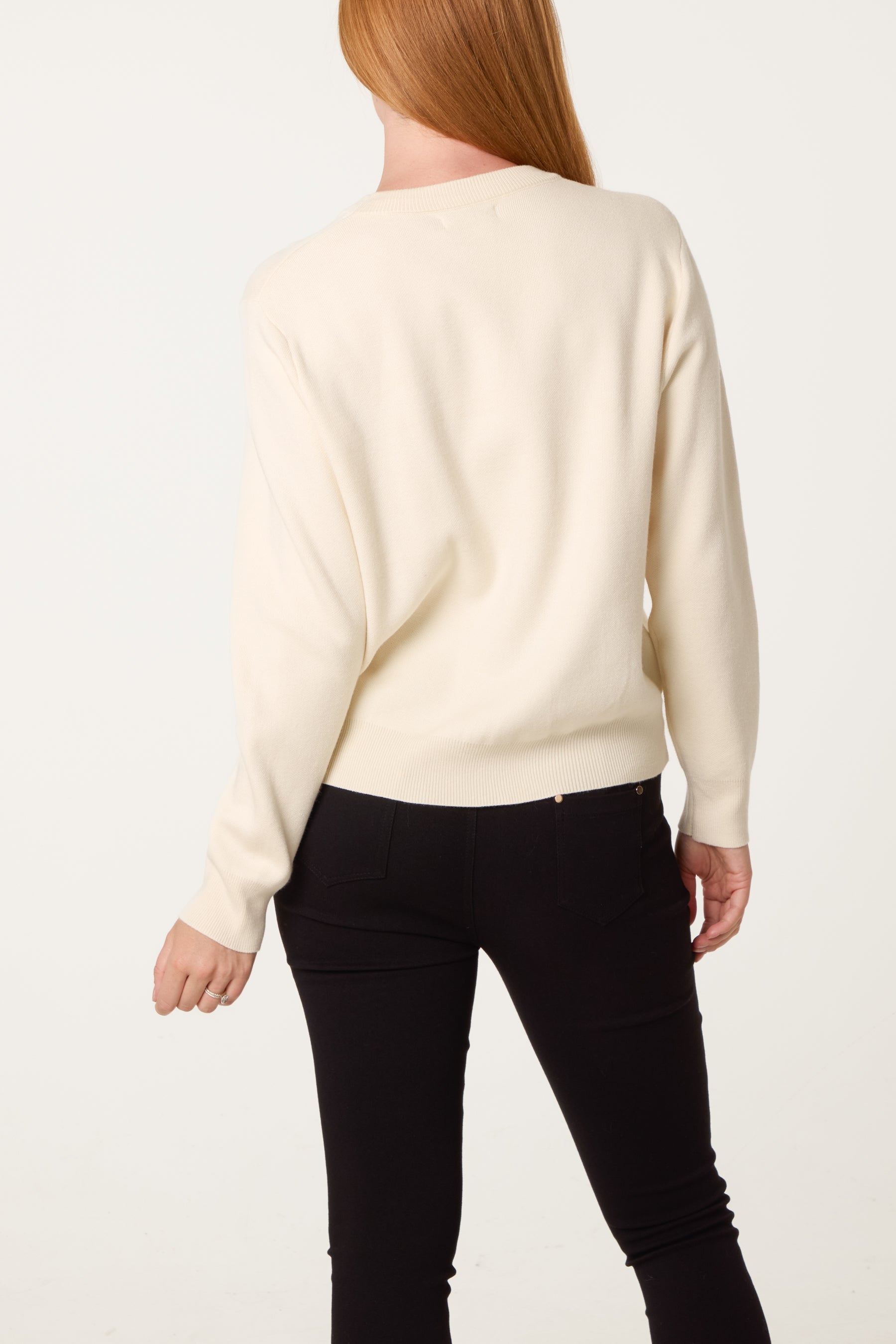 Amour Embellished Knit Jumper