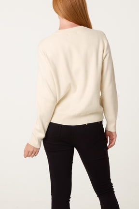 Amour Embellished Knit Jumper