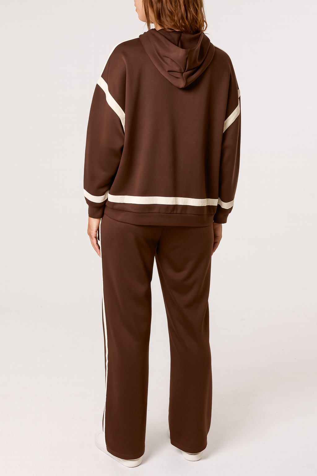 Contrast Stripe Hoodie & Jogger Set