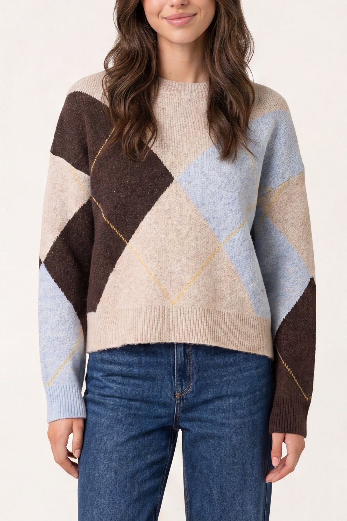 Argyle Knit Jumper