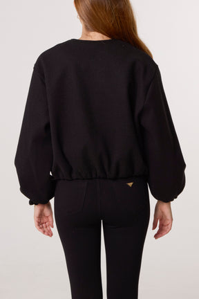 Soft Touch Zip Up Bomber Jacket