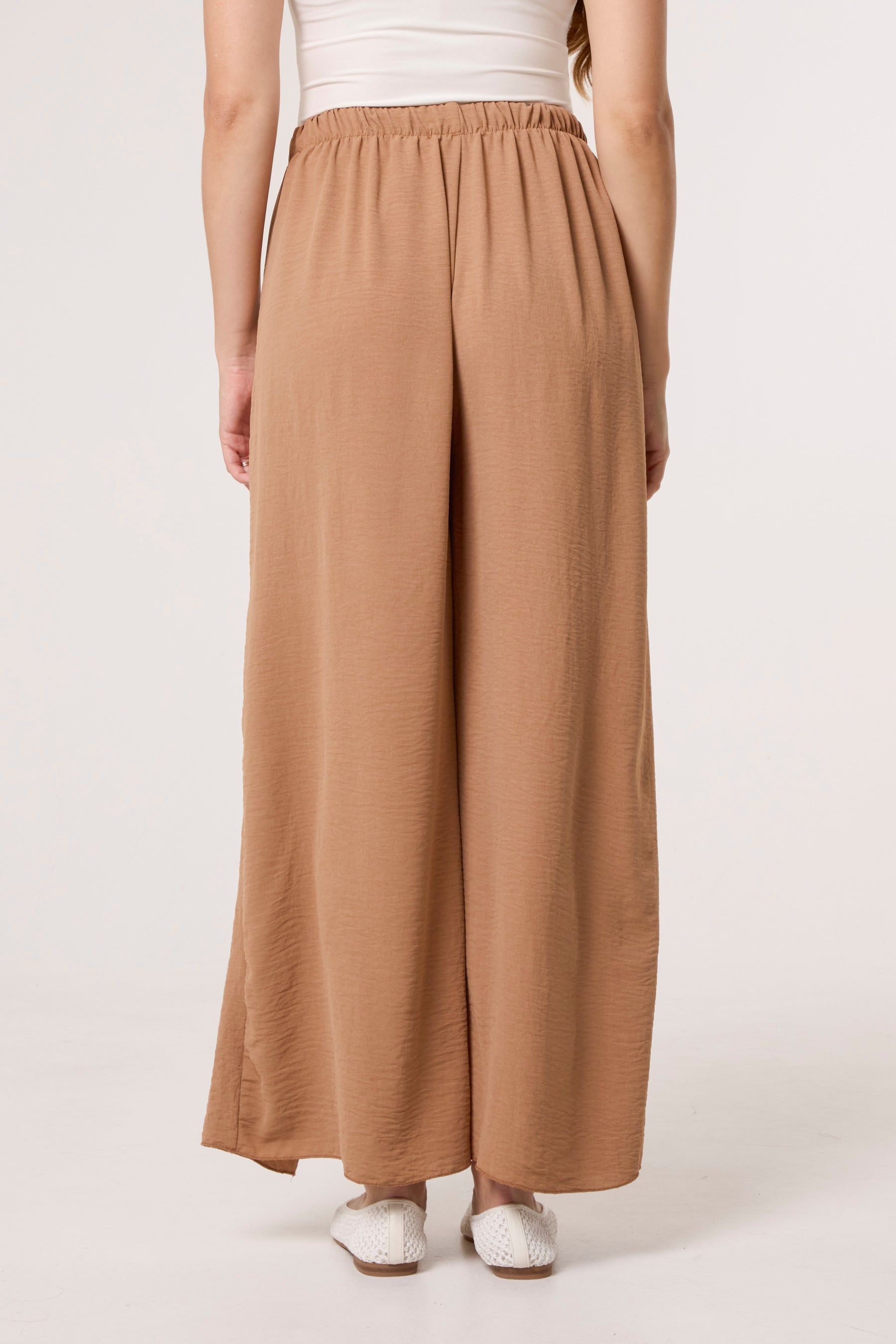 Tied Front Side Split Trousers
