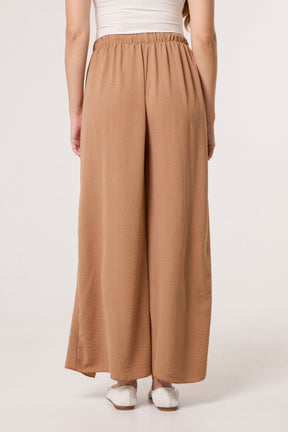 Tied Front Side Split Trousers