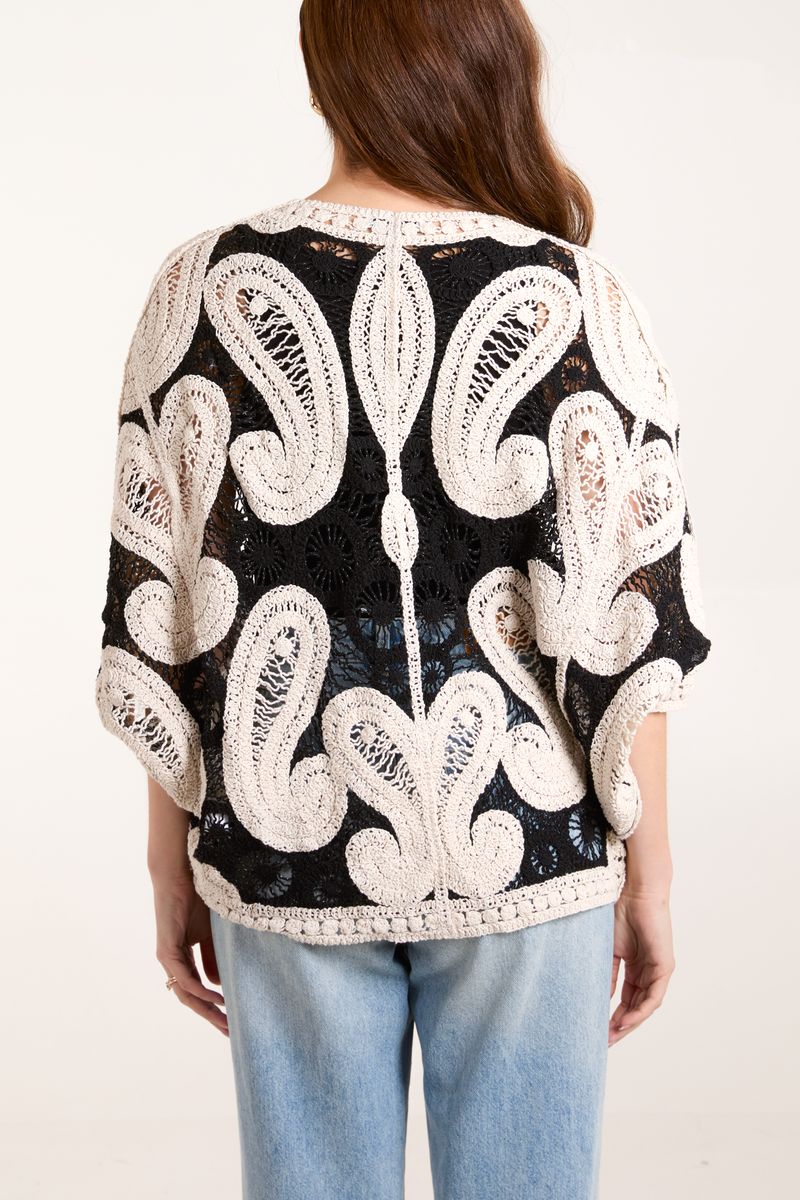 Paisley Half Sleeve Kimono
