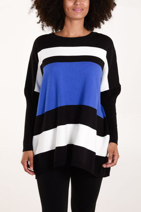 Multi Stripe Colour Block Jumper