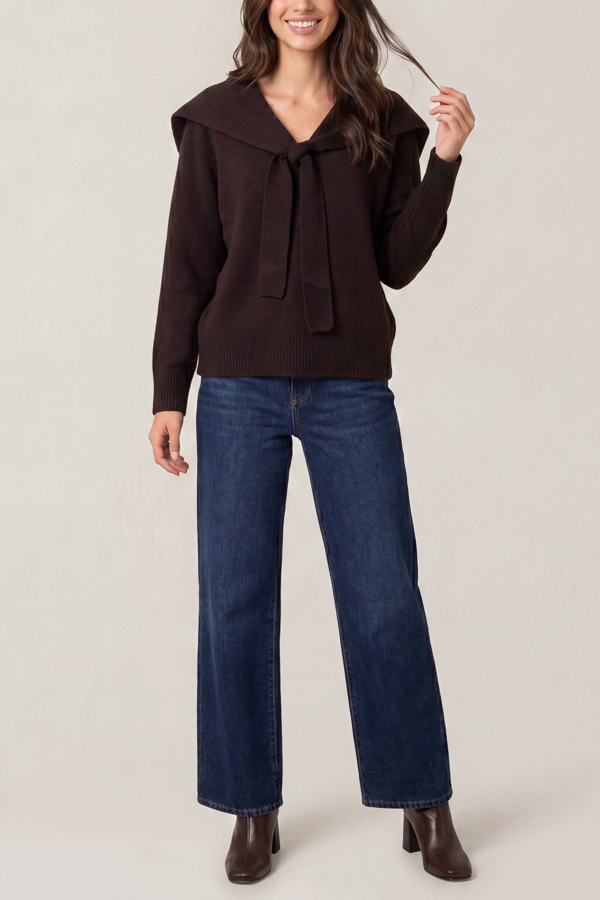 Scarf Detailed Jumper