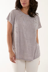 Jaquard Ripple Effect Top