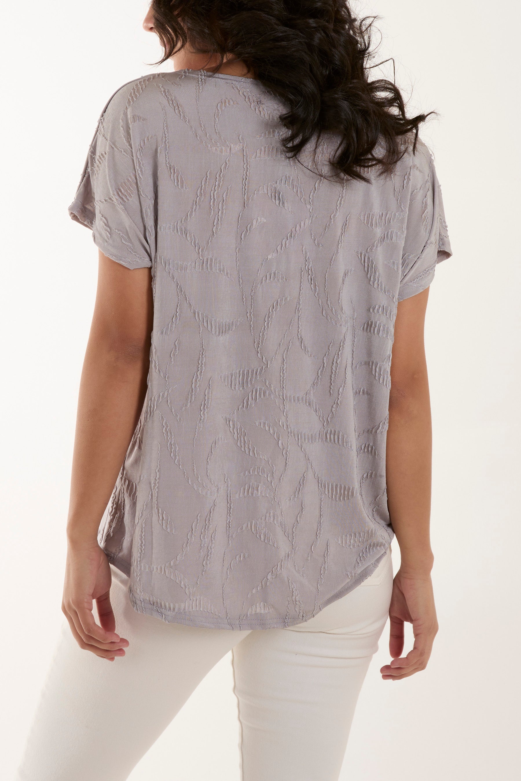 Jaquard Ripple Effect Top