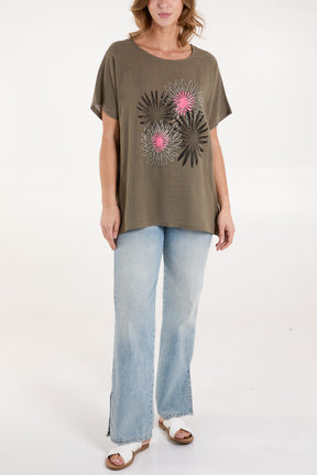 Viscose Daisy Flower Top