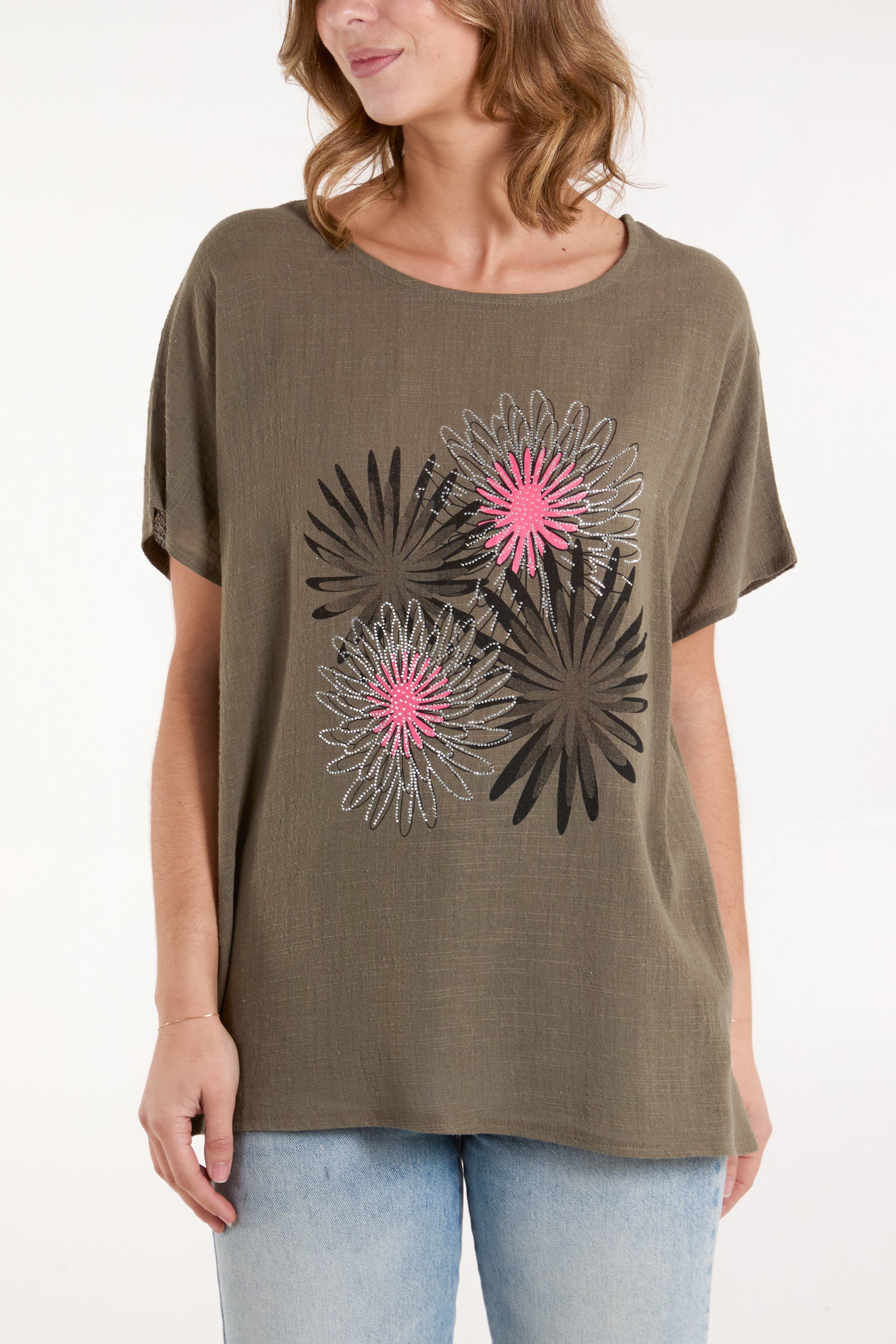 Viscose Daisy Flower Top