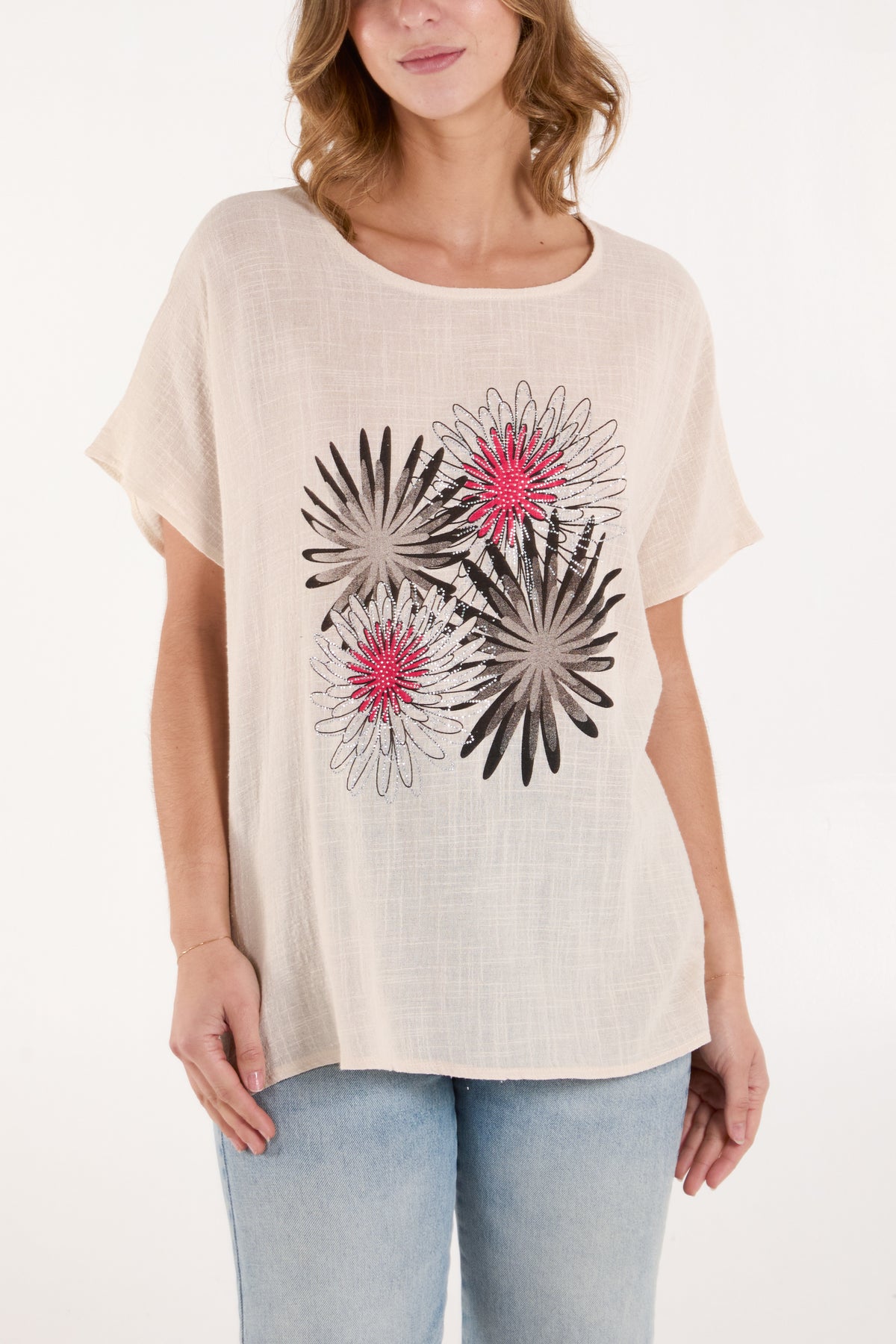 Viscose Daisy Flower Top