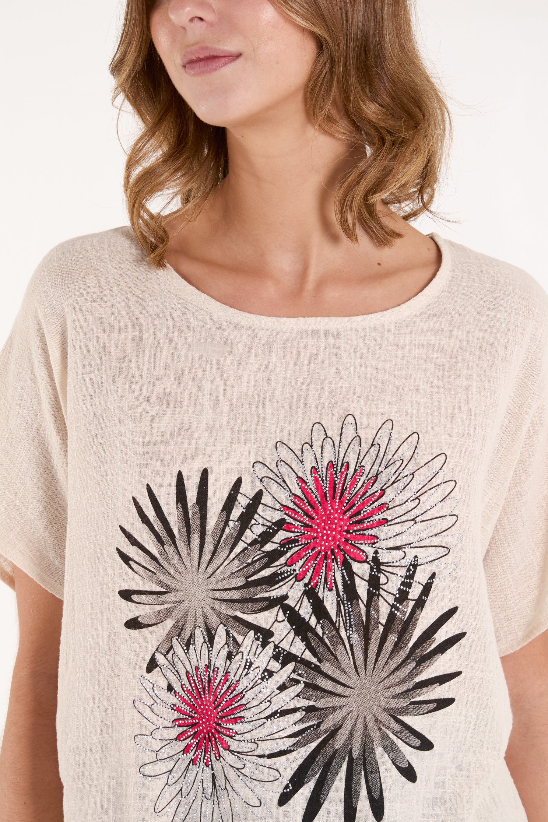 Viscose Daisy Flower Top