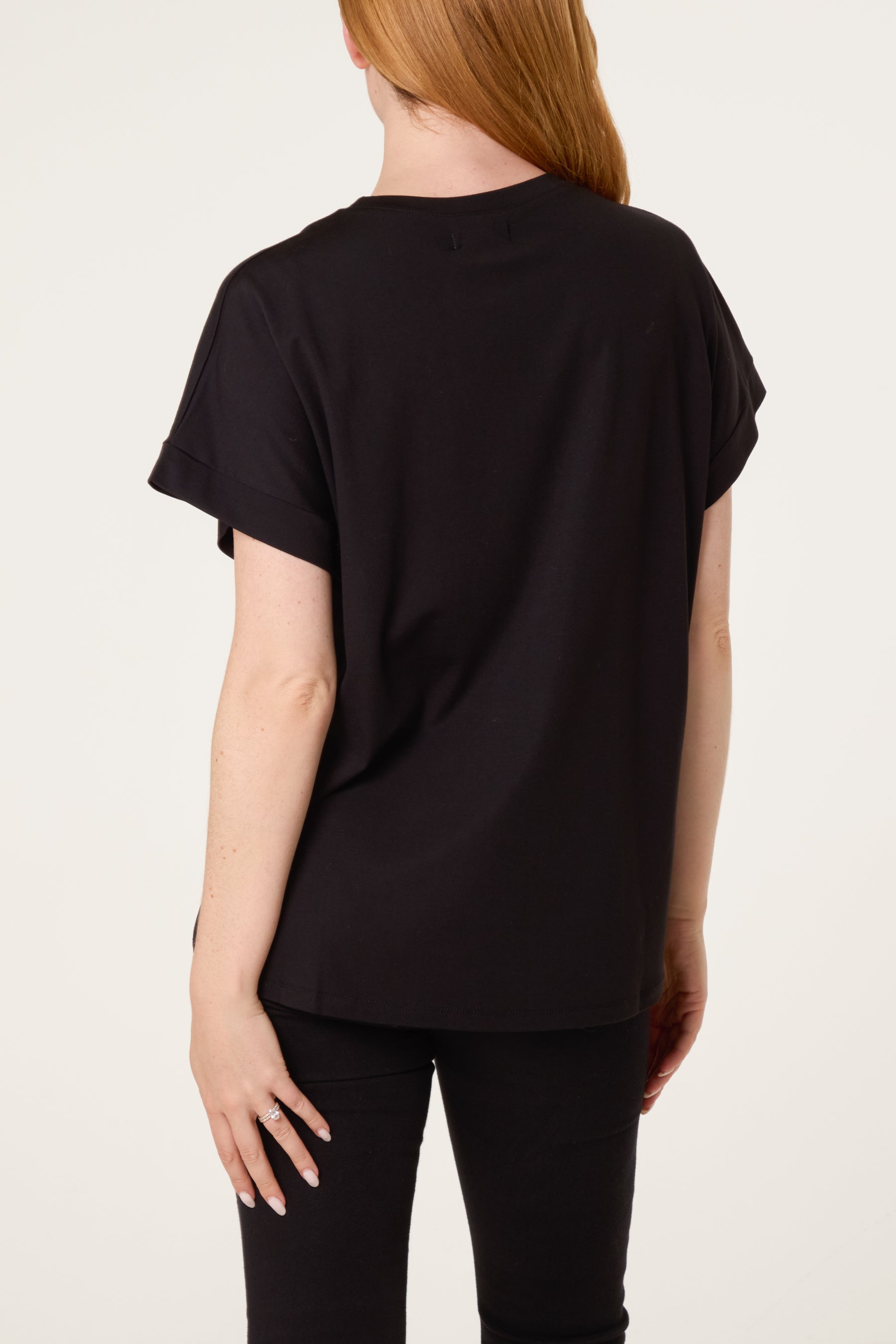 Embellished Bow Detail T-Shirt