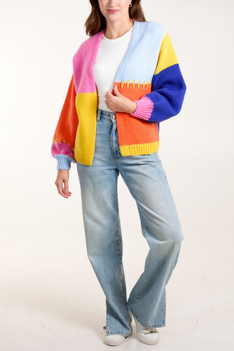 Knit Colourblock Cardigans