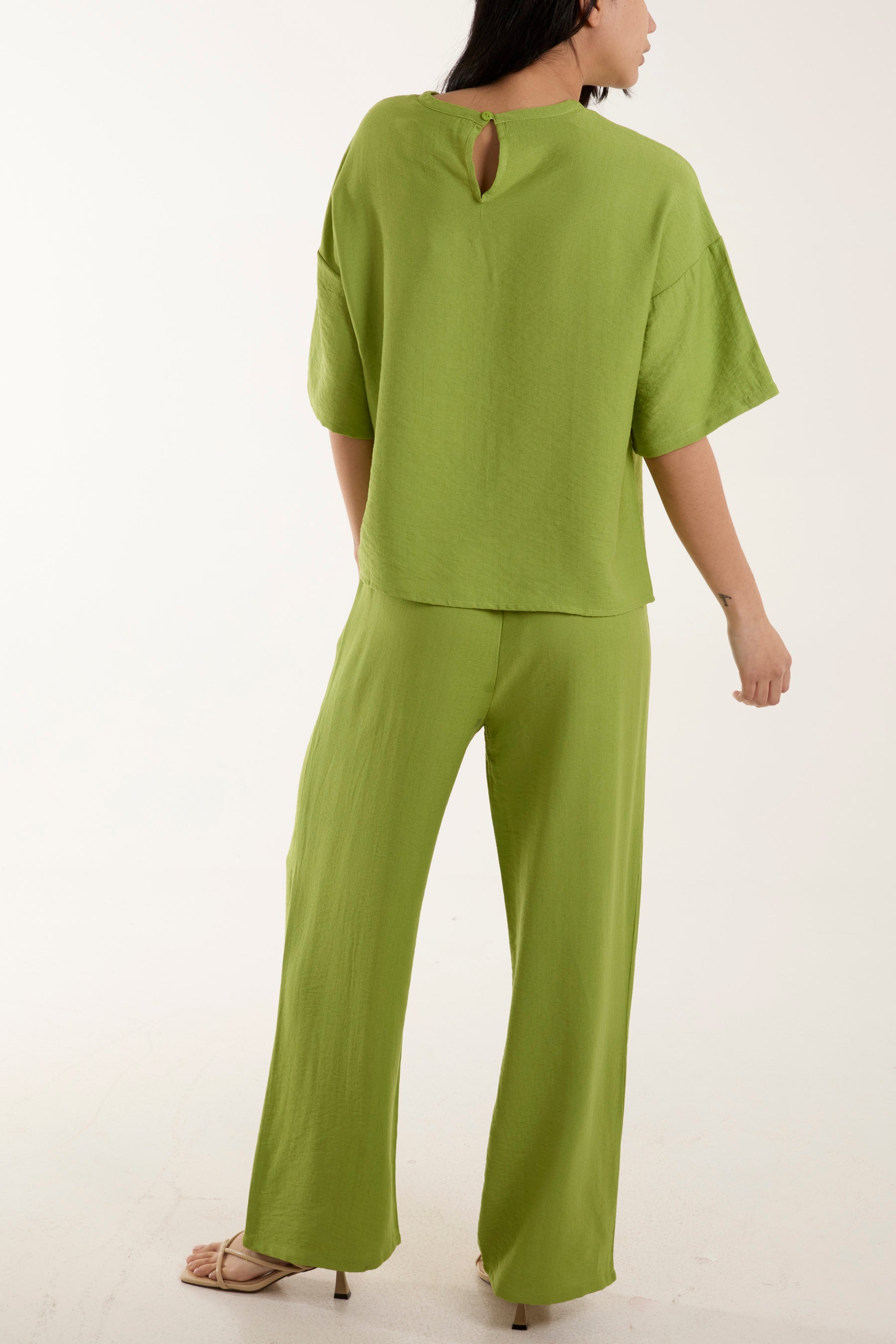 Button Back T-Shirt & Trouser Co-Ord Set