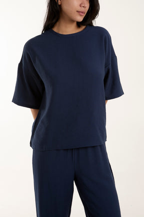 Button Back T-Shirt & Trouser Co-Ord Set