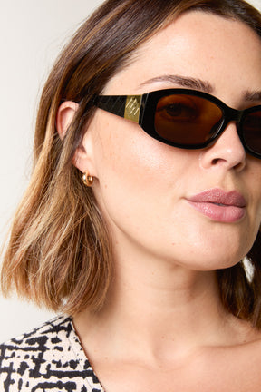 Diamond Detail Squoval Sunglasses